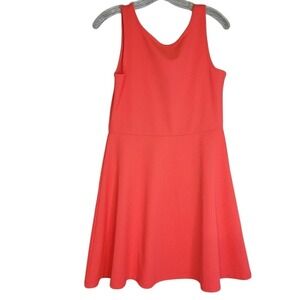 H&M Divided Coral Dress Sleeveless Fit & Flare Casual‎ Party Size 12